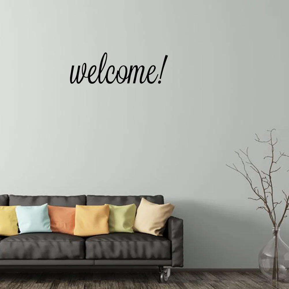 

25 x 8CM Wall Sticker WELCOME Letters Wall Decal Mural Decor Self-adhesive Painting for Hall Corridor
