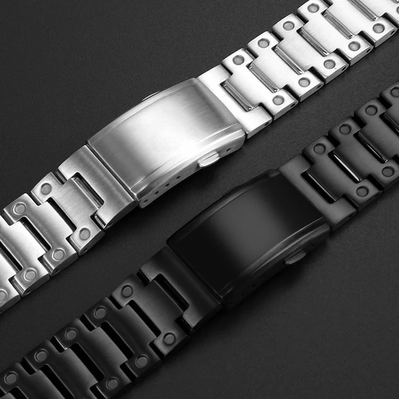 16mm Solid Stainless steel Strap For Casio watch G-Shock GM110 GM-110B GM-110G stainless steel watchband Bracelet Chain