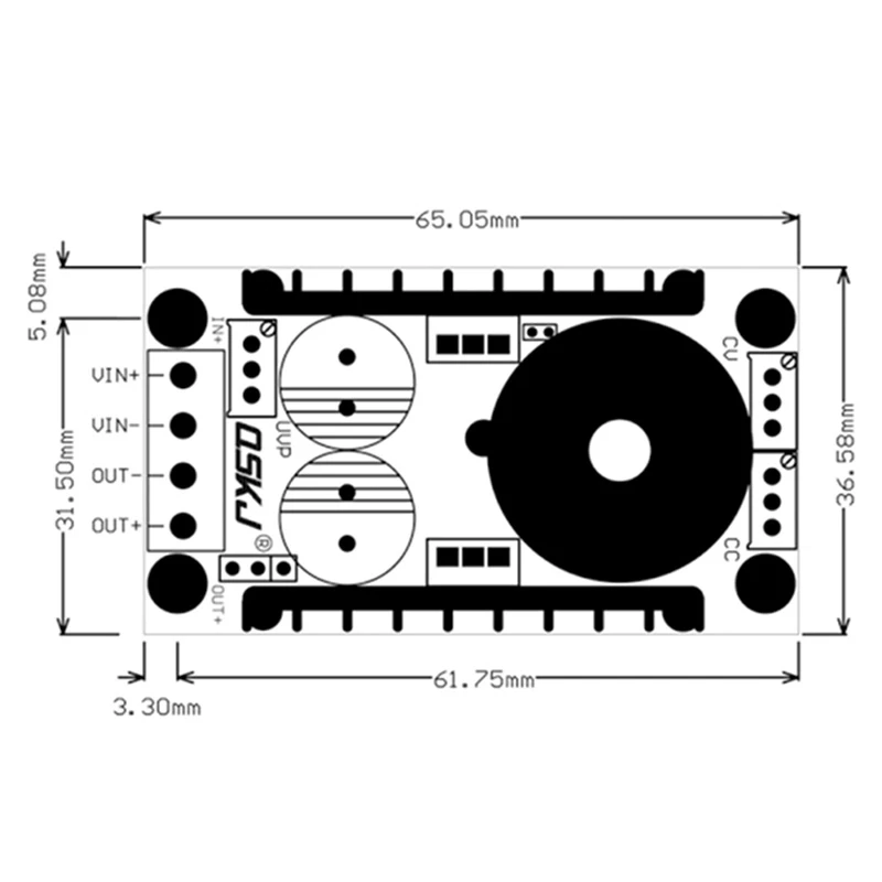 80W Automatic Buck-Boost Stabilized Power Supply Module DC10-35V To 1-35V Car Battery Charging