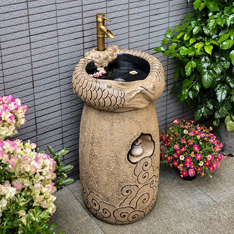 Умывальник наружный балкон встроенная колонна умывальник от пола до потолка