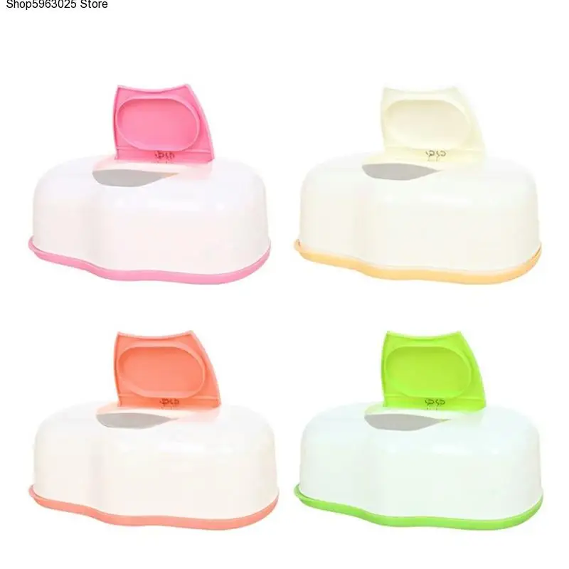 

Wet Tissue Box Plastic Automatic Case Real Tissue Case Baby Wipes Press Pop-up Design Home Tissue Holder Accessories