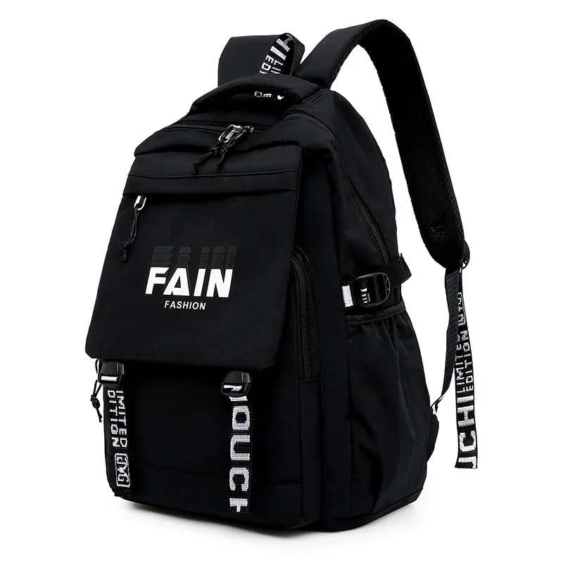 

College Student Backpack Men Large Capacity Cool High School Bags for Boys Girls Teen Outdoor Casual Nylon Bookbag Korean 2022