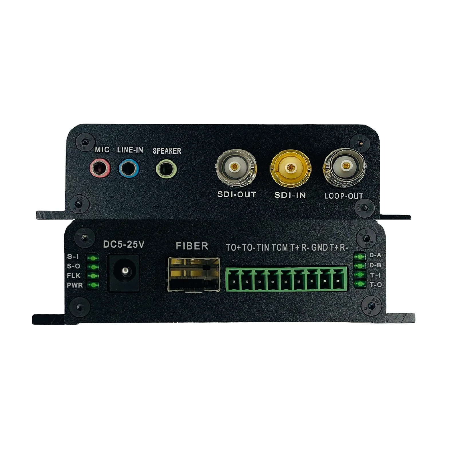 

Fiber Video Transceiver 2-Channel 3G-SDI Stereo Audio over Fiber Converter With Tally RS485 or RS422