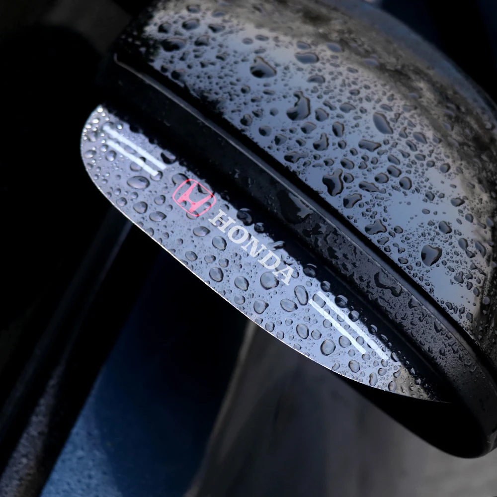 Фото 2 шт. накладки-козырьки на зеркала заднего вида для Honda Civic, Insight, Hornet, Type R, Type S, Mugen – аксессуары для экстерьера автомобиля №5