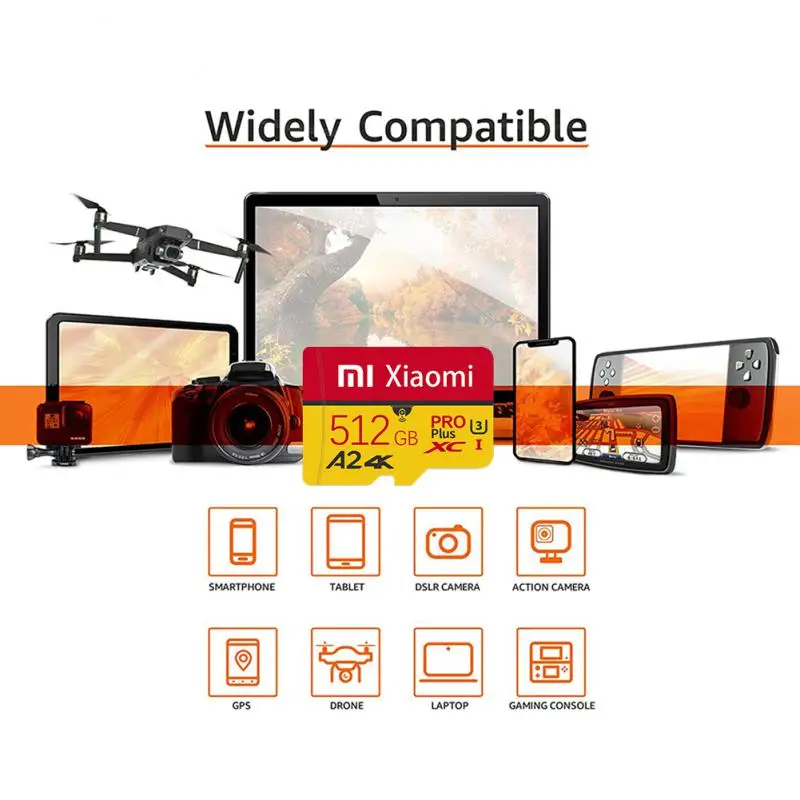 Высокоскоростная карта памяти Xiaomi 1 ТБ 512 ГБ 256 класс 10 Micro TF SD для Nintendo Switch Phone/Ps4