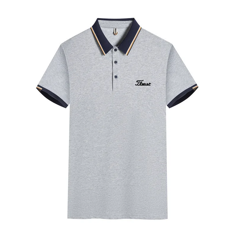 Embroidery Golf Clothing New Summer Golf Shirts for Men's Short-sleeved T-shirt Golf Polo Shirt Fashion Casual Golf Ball Jersey