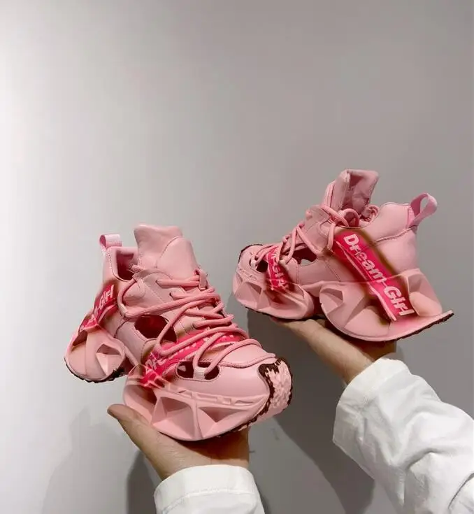 2023 High Top Women's Breathable Chunky Sneakers Fashion Platform Leather White Shoes Ladies Casual Short Boots Zapatos De Mujer