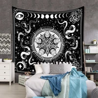 mandala tapestry white black sun tapestry wall decor bedroom home decoration bohemian decorative hanging rugs dorm blanket