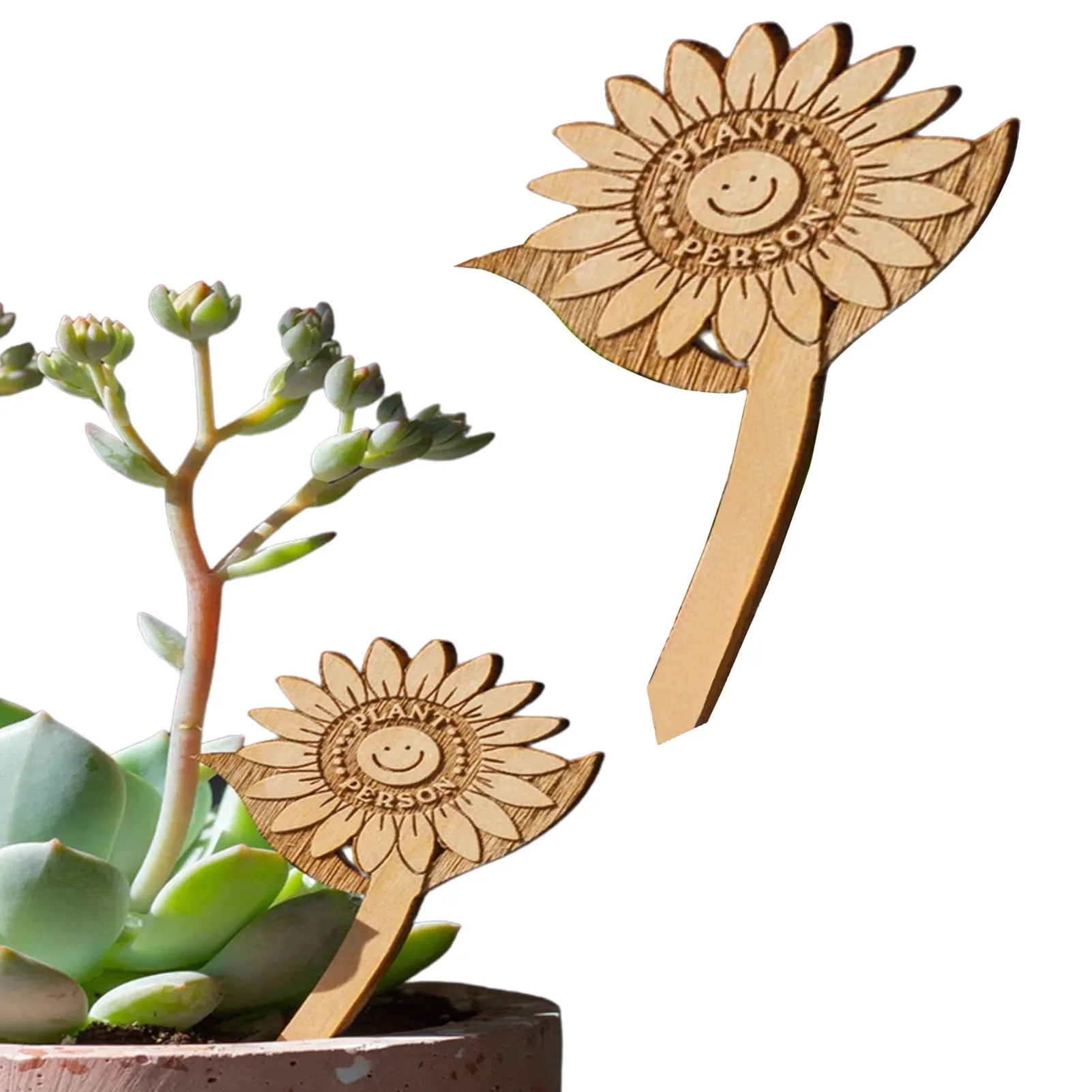 

Wood Plant Labels Wood Garden Plant Tag Vegetable Garden Markers Garden Markers For Seed Potted Herbs Flowers Vegetables