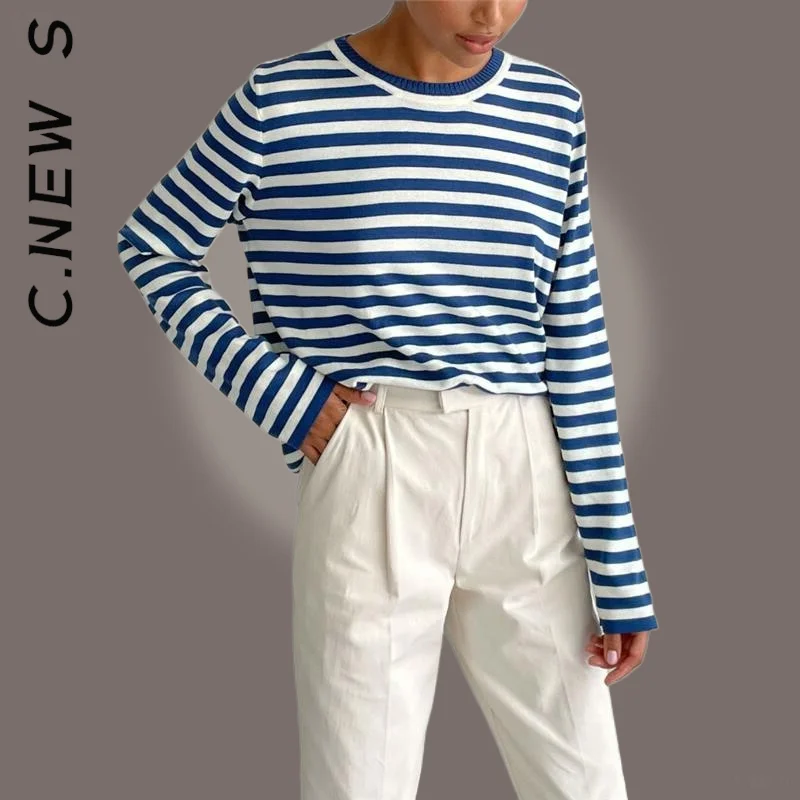 

C.New S Women Sweater Knitted New Soft Slim Stylish Women's Sweater Pullovers Streetwear Sweaters Women Sweet Female