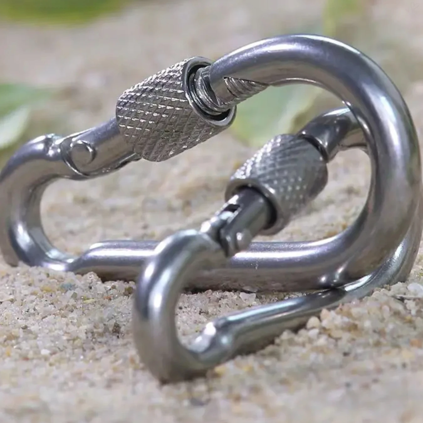 M6/M8/M10 304 серебряное стопорное кольцо из нержавеющей стали безопасный карабин