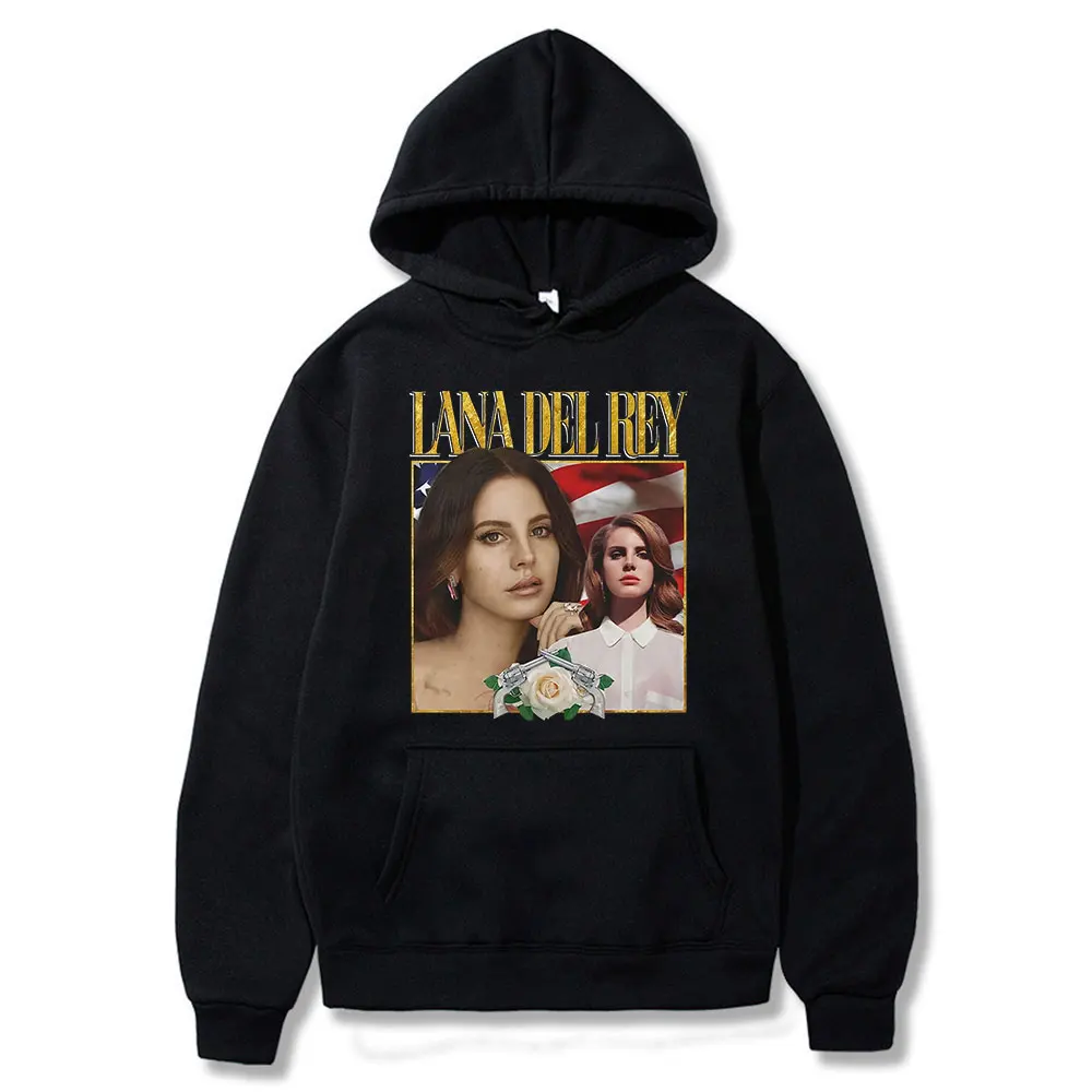 

Lana Del Rey 90s Vintage Graphics Hoodie Unisex Women Men Long Sleeve Oversized Sweatshirt Cotton Pullovers Streetwear Harajuku