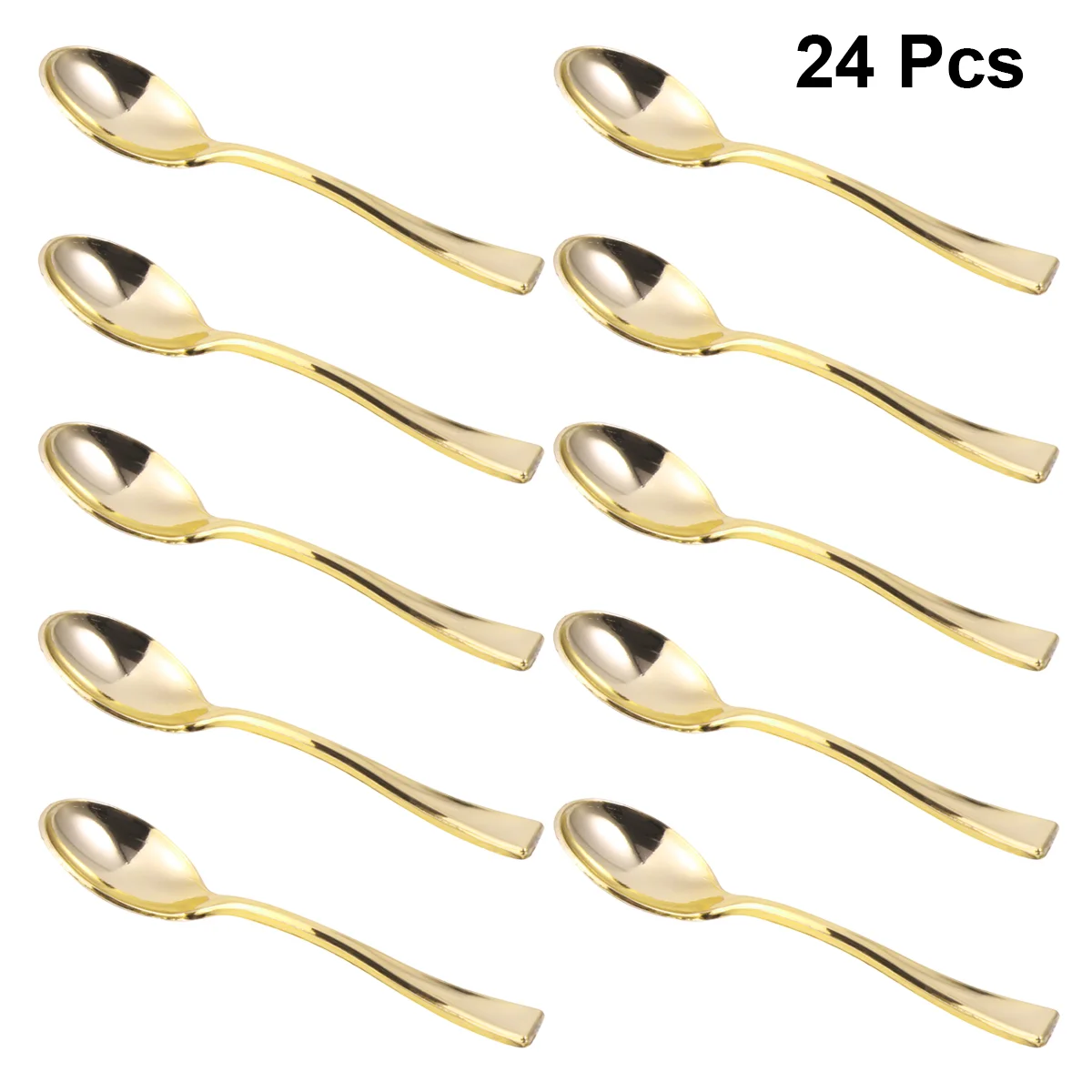 

Spoons Spoon Mini Disposabledessert Gold Ice Cream Tasting Serving Cupcake Appetizer Cutlery Caketaster Flatware Dinner Forks