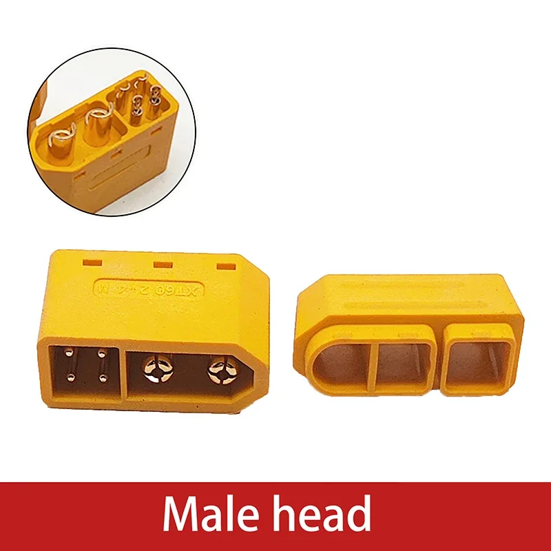 

1 пара XT60 (2 + 4) Штекерный разъем «папа» с сигнальным штифтом и оболочкой для припоя, аксессуары для моделей