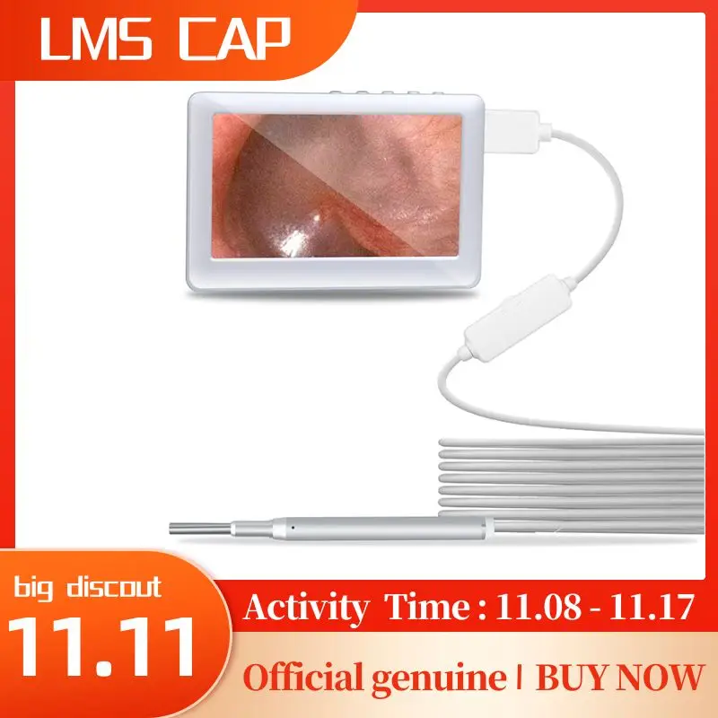 

3,9 мм HD 1920*1080P ушной очиститель Otoscope эндоскоп камера 4,3 дюйма экран ушной осмотр ушной палочки ушной Воск Удаление Otoscope камера