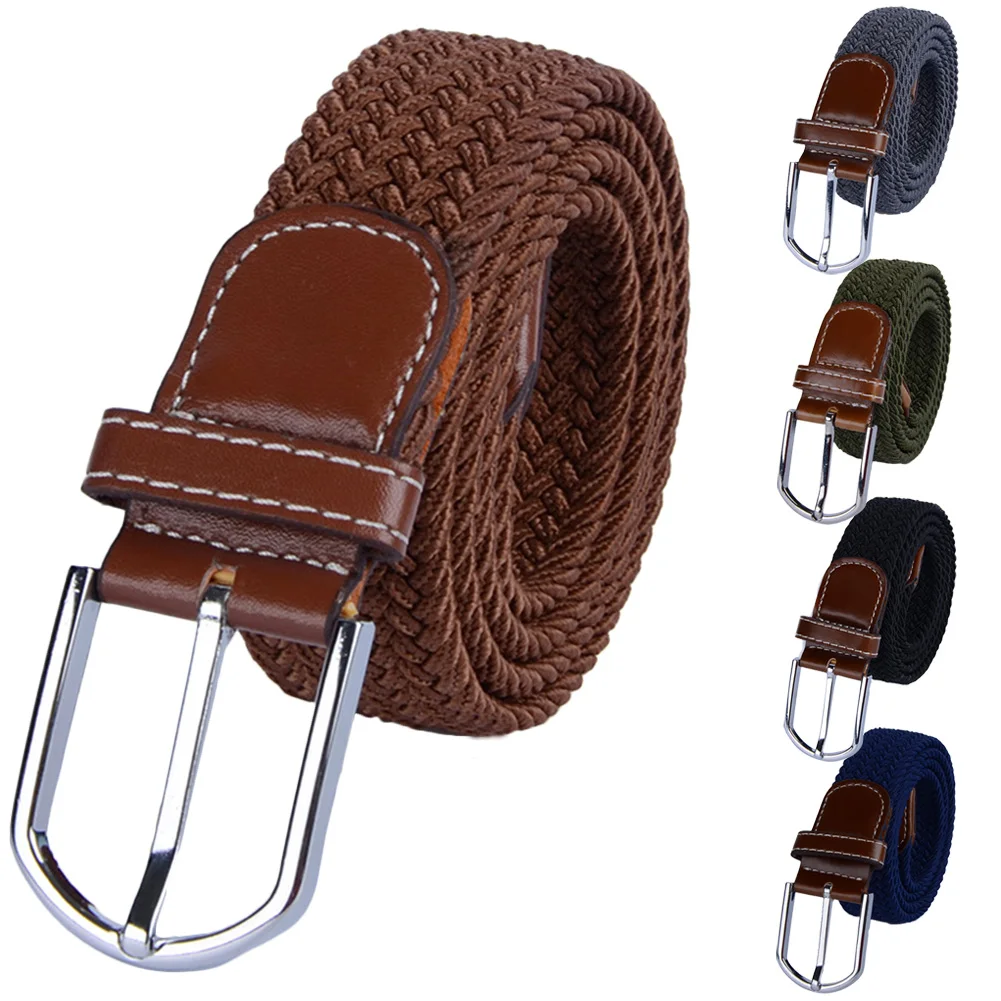

Ремень холщовый в стиле милитари для мужчин и женщин, Модный повседневный армейский, с плетеной пряжкой, 1 шт.