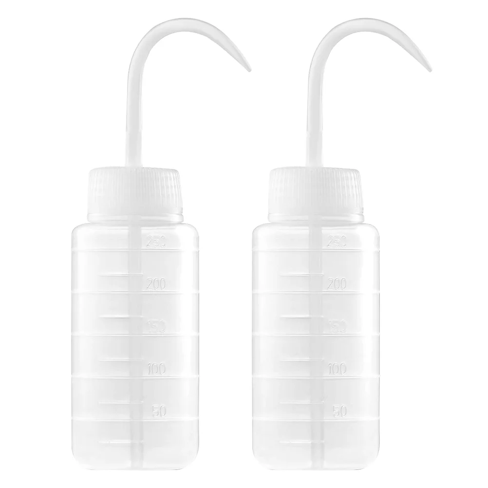 

2pcs 250ml Hairdressing Scale Bottles Empty Squeeze Bottles Wash Bottles