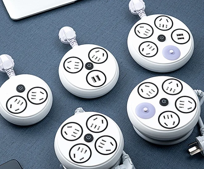 

For 0.8m Receivable socket board multifunctional porous strip cable household usb plug row drag and drop terminal board