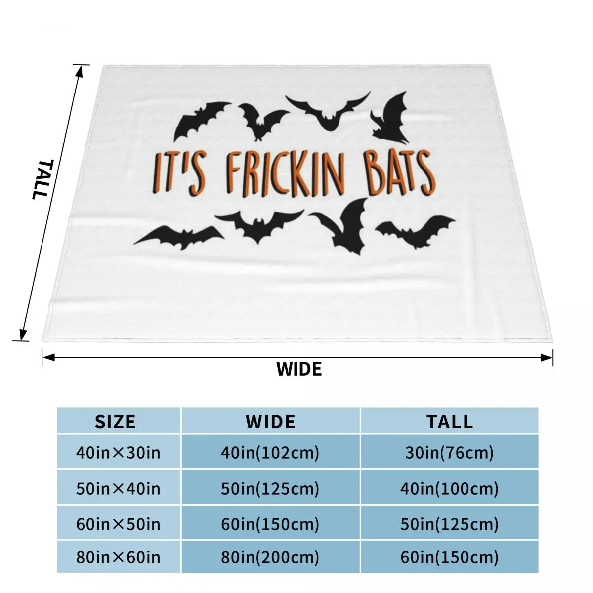 It S Frickin Bats: ультрамягкое одеяло из микрофлиса