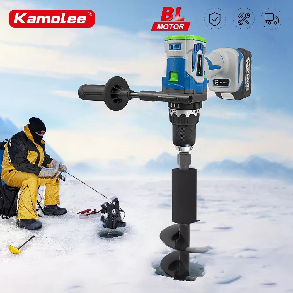 Бесщеточная электрическая Ударная дрель Kamolee 13 мм аккумуляторная отвертка