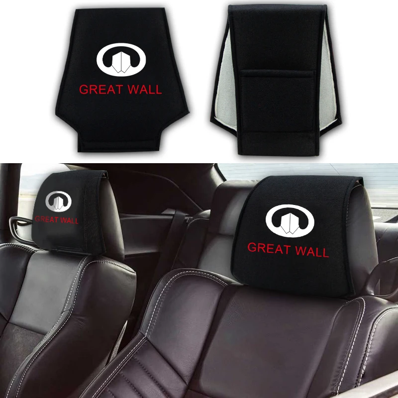 

Car Interior Support Neck Pillow Pillowcase With Personality Seat Headrest Cover For Great Wall Hover H5 H3 Safe M4 Wingle 5 C3
