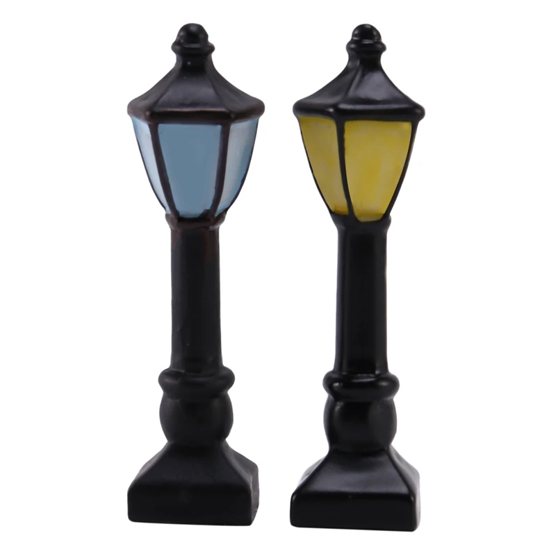 

Новая миниатюрная сказочная уличная лампа для сада, украшение для кукольного домика, уличное украшение для дома