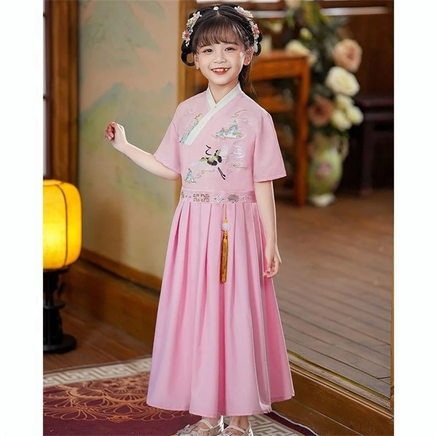 Традиционная китайская одежда платье ханьфу для девочек сказочное на Хэллоуин