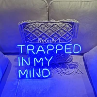 custom made neon sign for trapped in my mind led lights wall party wedding shop window restaurant birthday decoration