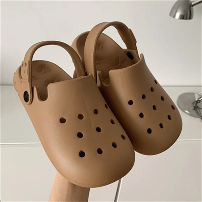 

Summer Fashion Couples Designer Shoes Women College Slides EVA Quality Thick Slippers Lady Non-Slip Sandals Beach Garden Slipper