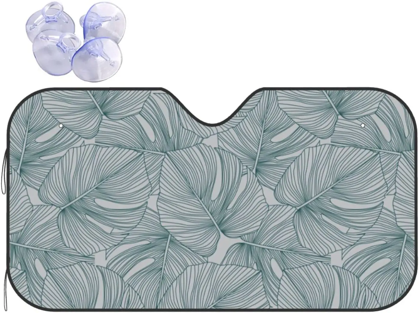 

Car Windshield Sunshade Monstera Leaves Tropical Foldable Car Sun Shade Protector for Truck SUV Keep Your Vehicle Cool Co