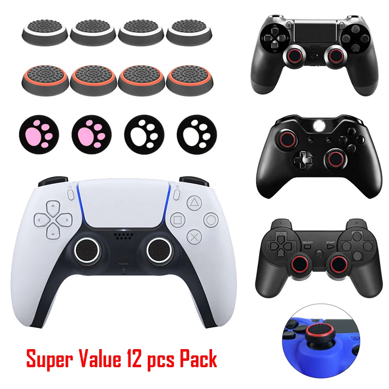 Мягкий чехол для Playstation 5 колпачок джойстика геймпада XBOX серии X S PS4 PS5 NS Pro