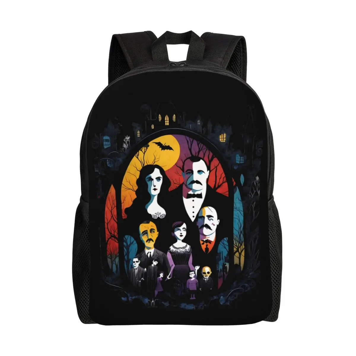 

Wednesday Addams And Family Backpacks for Men Women Water Resistant College School Bag Printing Bookbags