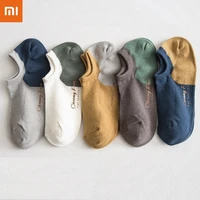 xiaomi youpin mens summer fashion socks pure cotton socks sweat absorbent breathable deodorant short tube socks 5 pairs per set
