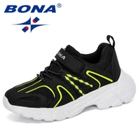 bona 2022 new designers popular casual children shoes outdoor sneakers kids sport shoes boys flats girls comfortable trainers