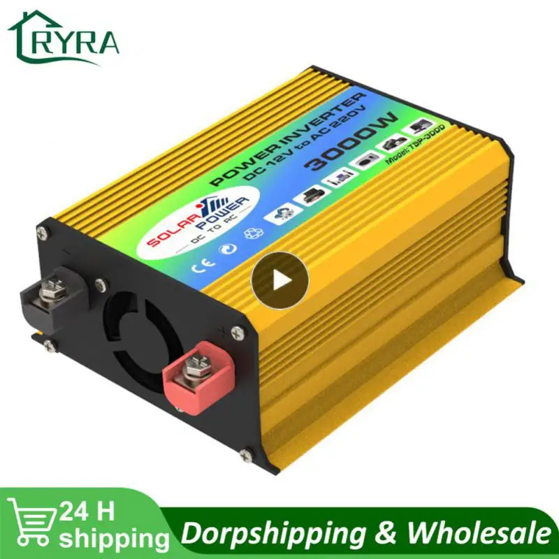 

1~4PCS 12V To 220V/110V Car Power Inverter Converter Charger Adapter Dual USB Voltage Transformer Modified Sine Wave