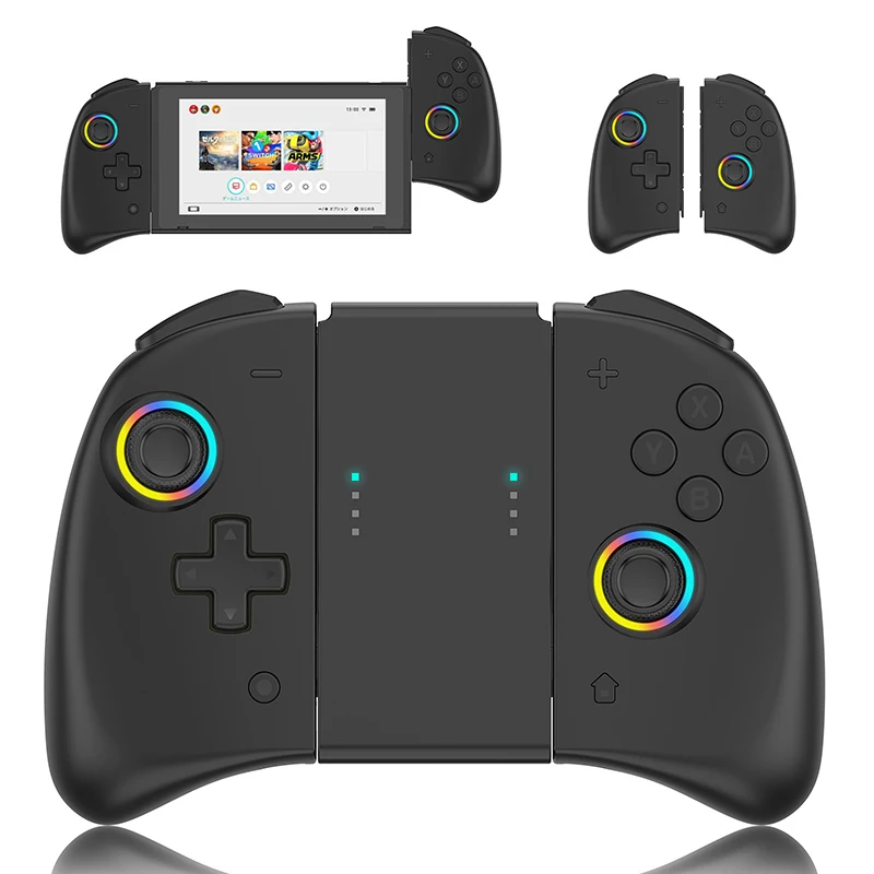 

switch bluetooth gamepad with lights left and right handle NS game handle joycon handle game console accessories