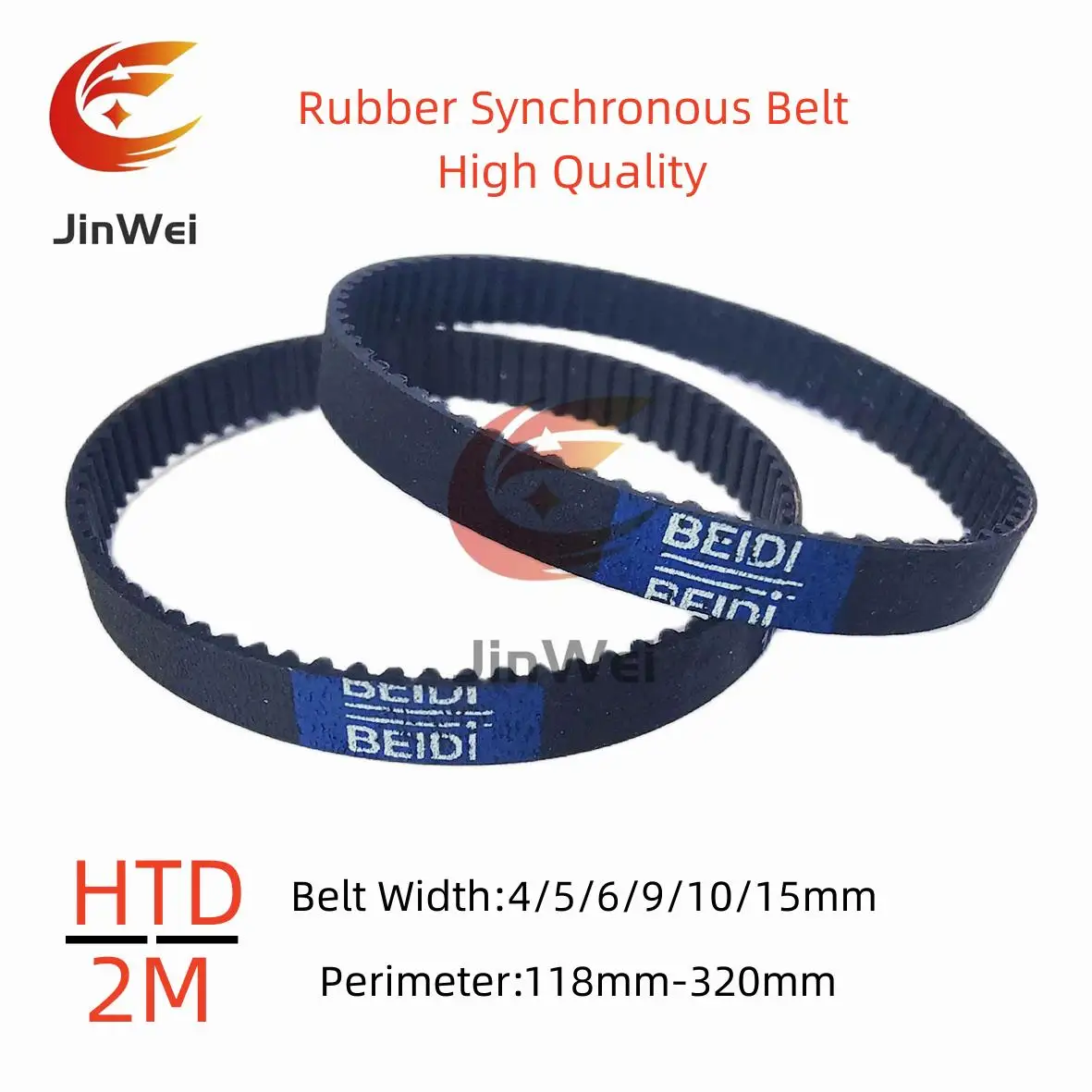 

HTD 2M резиновый ремень ГРМ 4/5/6/9/10/15 мм