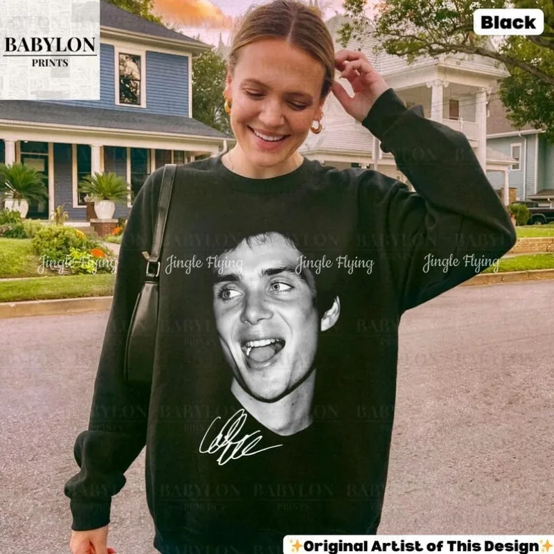 Футболка в стиле ретро толстовка рубашка I Love Cillian Murphy Ireland