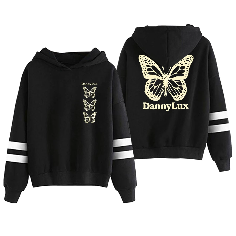 

DannyLux Butterfly Hoodie 2023 World Tour Merch Pocketless Parallel Bars Sleeve Streetwear Men Women Sweatshirt Fashion Clothes