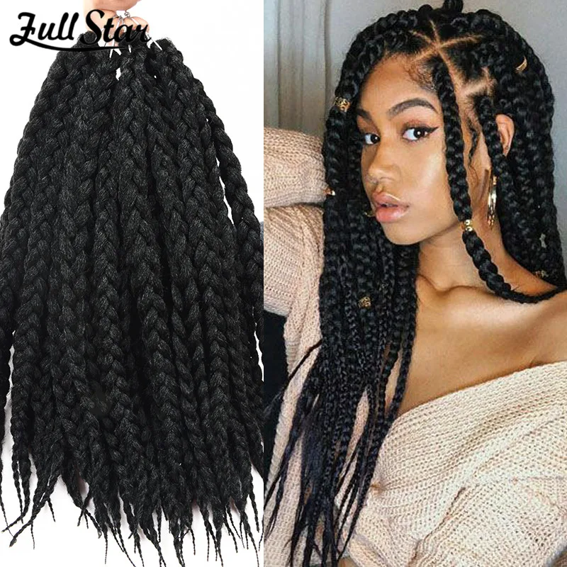 Full Star Box Braids Synthetic Hair 12