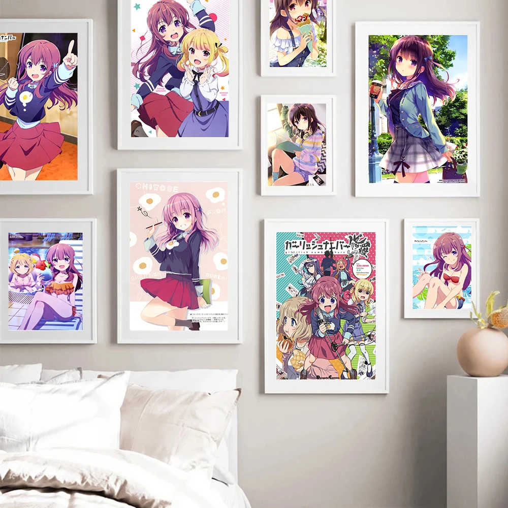 

Girlish Number Cartoon Manga Poster Japanese Anime Print Art Canvas Painting Otaku Home Decor Wall Picture