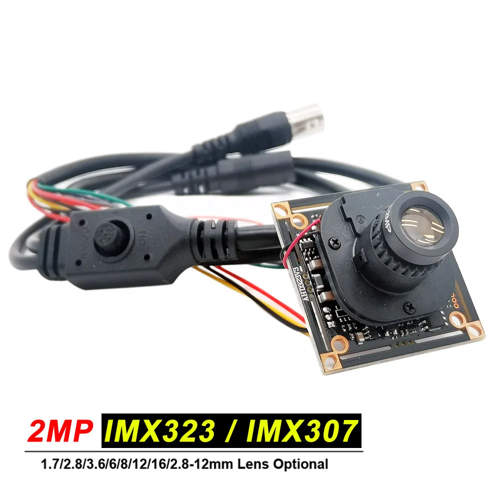 

HD 1080P 1/2.9" IMX323 + NVP2441 / IMX307 Starlight Low Illumination CCTV Board PCB Camera Module With Ir-Cut Lens OSD Menu