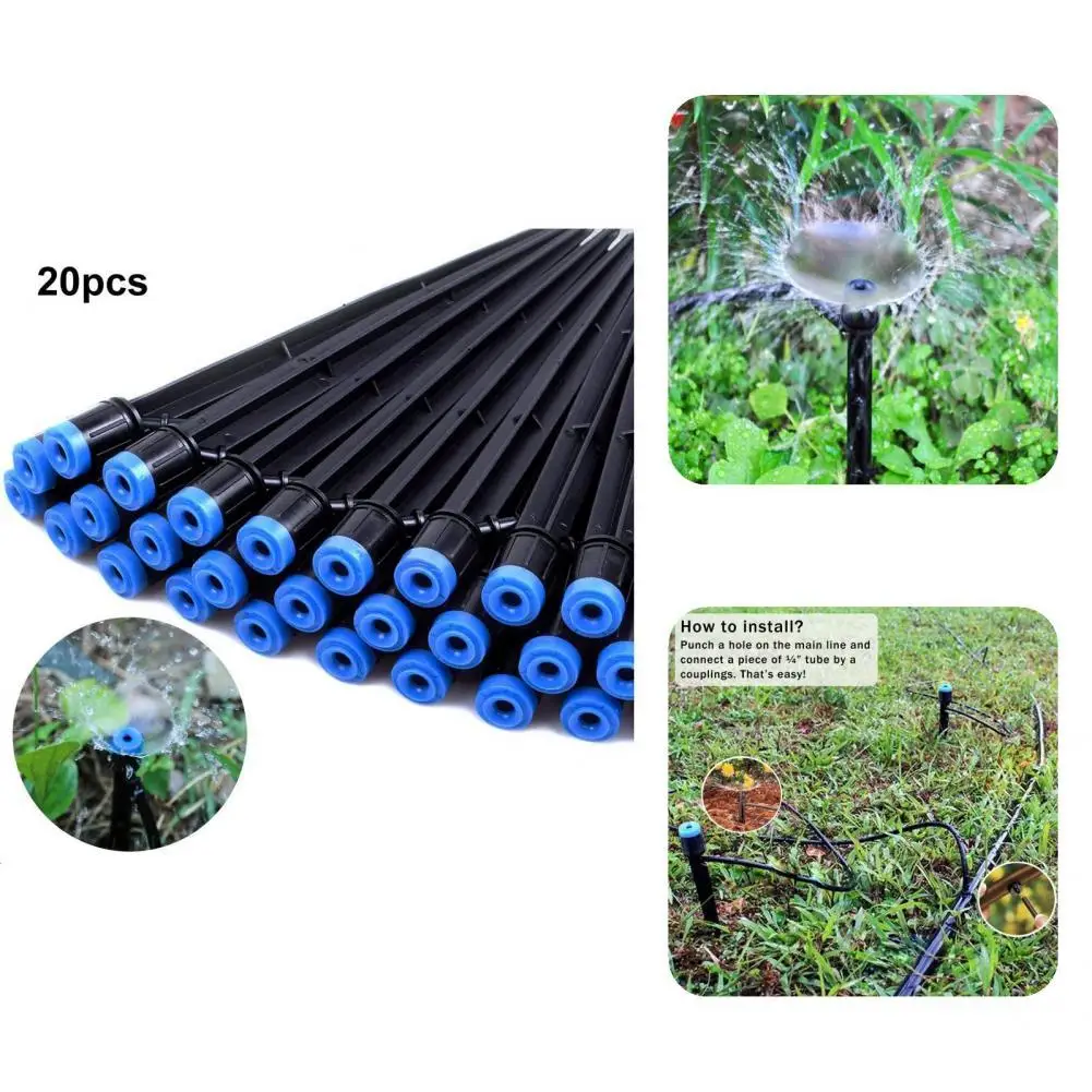 

Portable 20Pcs/Set Convenient Universal Compact Drip Emitter Plastic Irrigation Dripper Durable for Yard