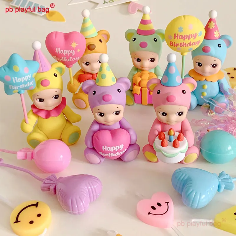 

PB Playful Bag Sonny angel Anime Figure Birthday present Bear Star balloon PVC Model creative mini figure Cupid doll HG238