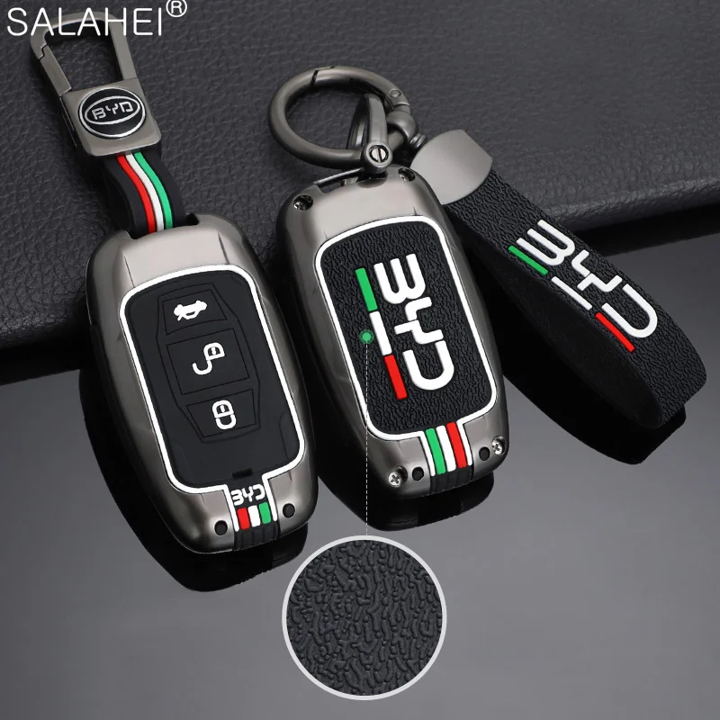 

Zinc Alloy&Silicone Car Key Case Cover Holder Shell Protection Fob For BYD F0 F3 S6 S7 l3 G3 Song MAX G6 Yuan Su Rui Accessories