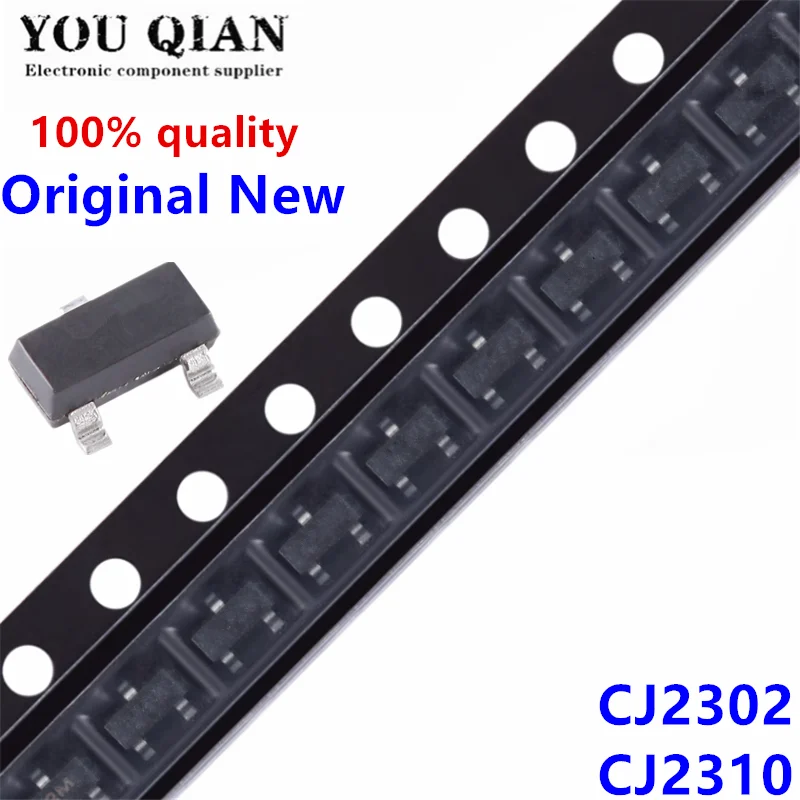 50 шт. CJ2302 SOT23 2302 S2 CJ2310 2310 S10 SOT-23-3 SMD 60V 20V 3A N-Channel MOSFET