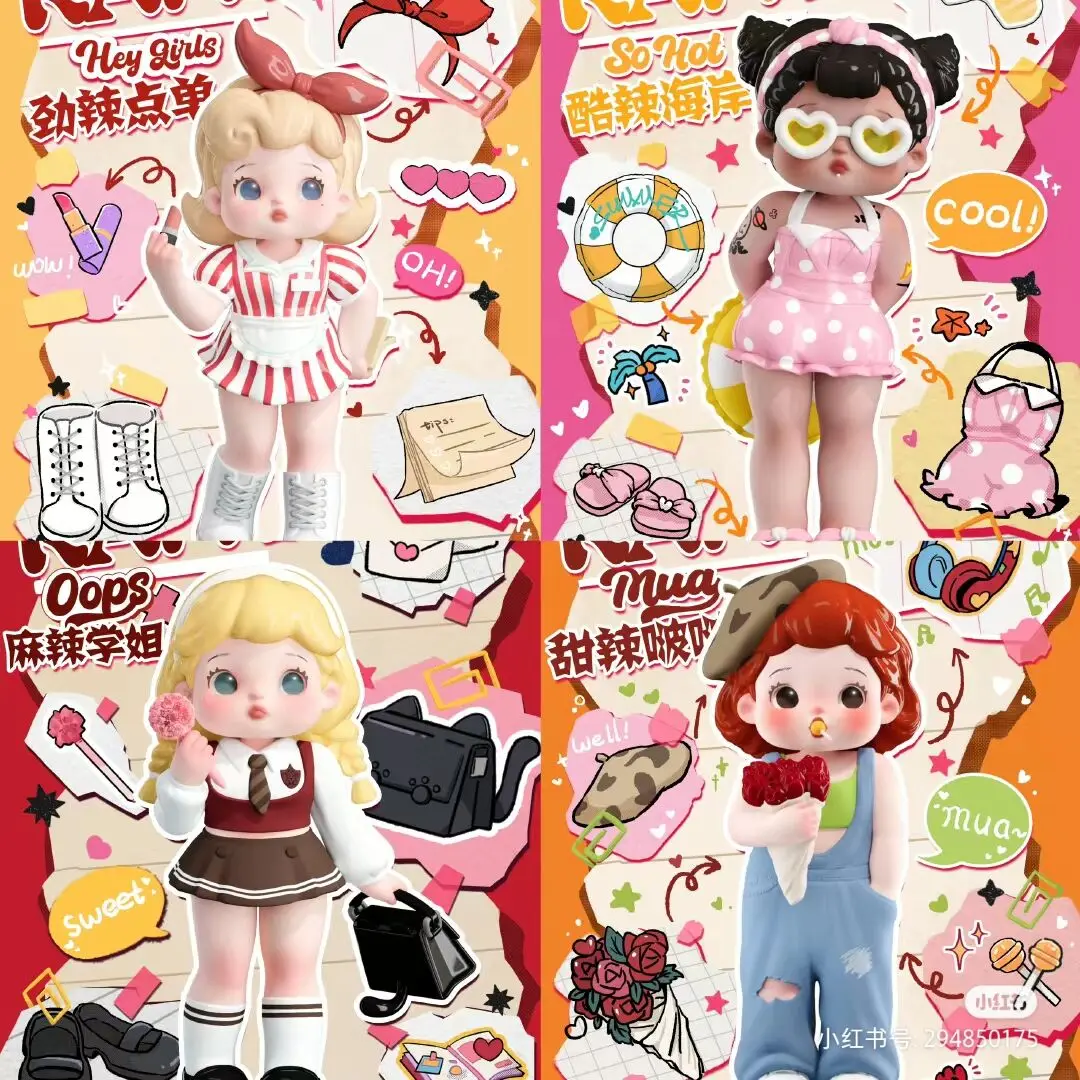

Kawaii Ramy Spice Block Series Guess Bag Mystery Box Toys Doll Anime Figure Blind Box Collection Desktop Decora Xmas Funny Gifts