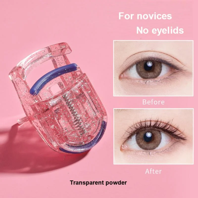 

Portable glitter powder Wide angle partial eyelash clip Comb eye black Long effect eyelash curling mascara curling makeup tool