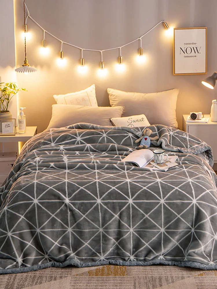 

2023 new thickened winter warm printing blanket