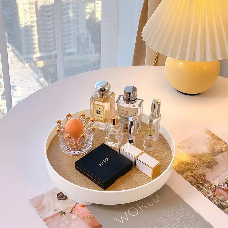 

2023NEW Storage Tray Organizer Household Desktop Sundries Table Aromatherapy Perfume Cosmetic Jewelry Key Plate Home Decoration